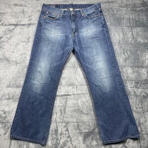 Lucky Brand Dungarees Relaxed Bootleg Jeans Mens 33 Gene Montesano Vintage USA